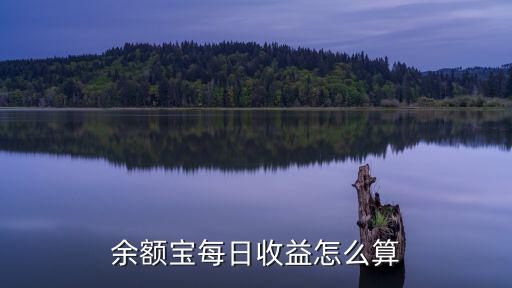 余額寶怎么收益，余額寶每日收益怎么算