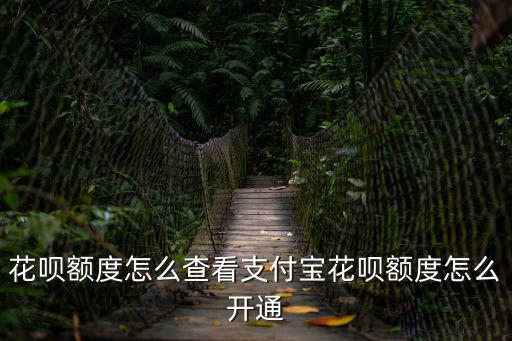 花唄額度怎么查看支付寶花唄額度怎么開(kāi)通
