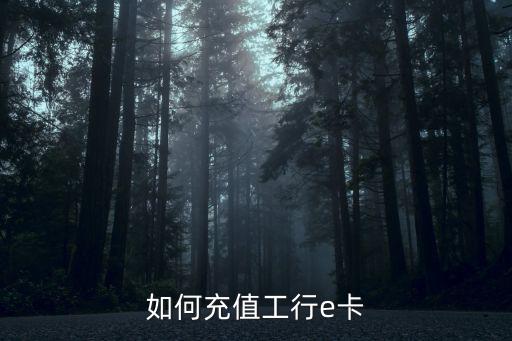 如何充值工行e卡