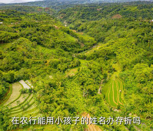 在農(nóng)行能用小孩子的姓名辦存折嗎
