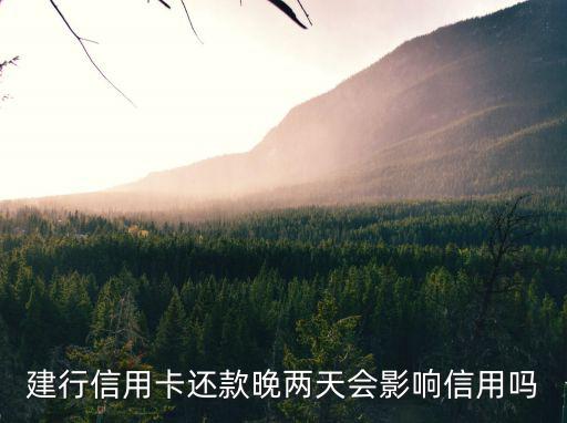建行信用卡晚一天還款會(huì)怎么樣，信用卡還款晚了一天會(huì)怎么樣 及時(shí)補(bǔ)救不影響征