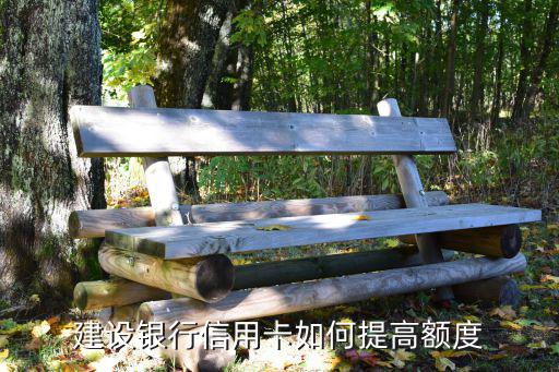 建設銀行信用卡如何提高額度