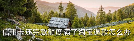 信用卡淘寶付款退貨怎么辦，淘寶購(gòu)物信用卡支付退款退到哪里
