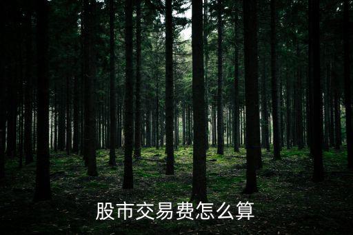 股市交易費(fèi)怎么算