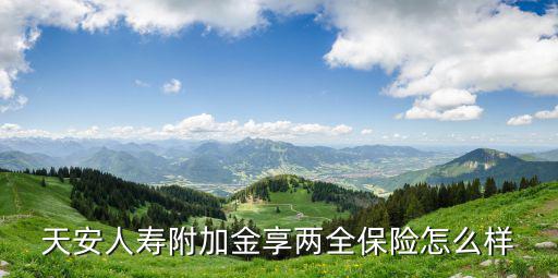 天安人壽金享d怎么樣，天安人壽附加金享兩全保險(xiǎn)怎么樣