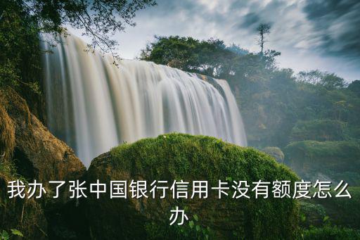 銀行沒有額度怎么辦，辦信用卡 可沒有額度怎么辦