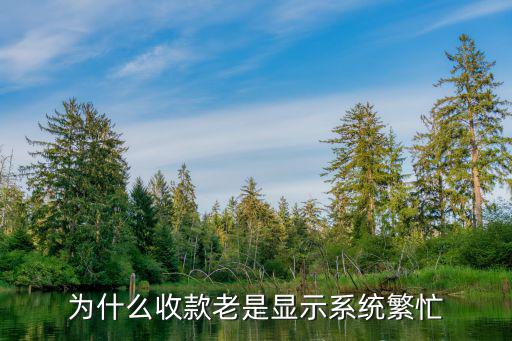 為什么收款老是顯示系統(tǒng)繁忙