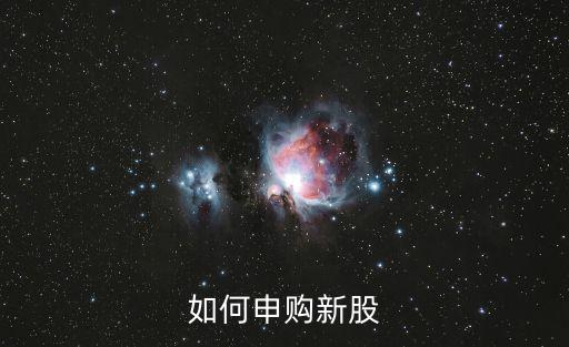 如何申購新股