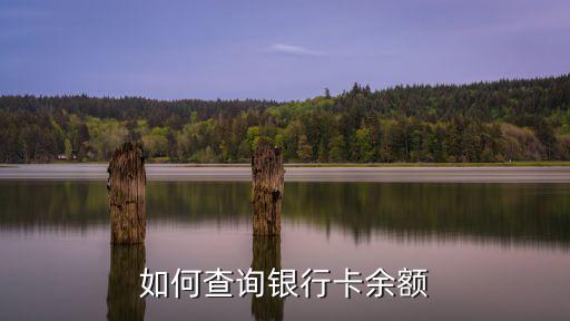 如何查詢銀行卡余額