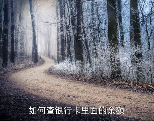 如何查銀行卡里面的余額
