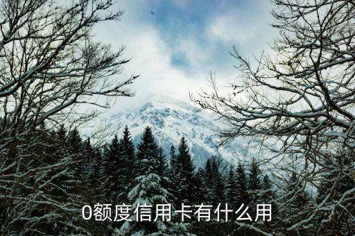 零額度信用卡怎么用，信用卡信用額度為零能分期付款么