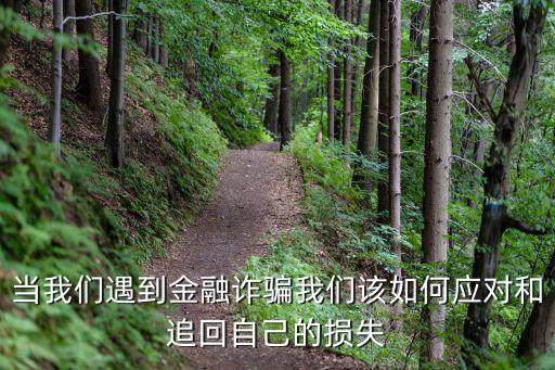 金融被騙怎么處理，當(dāng)我們遇到金融詐騙我們?cè)撊绾螒?yīng)對(duì)和追回自己的損失