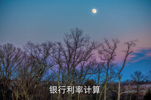 銀行利率計(jì)算