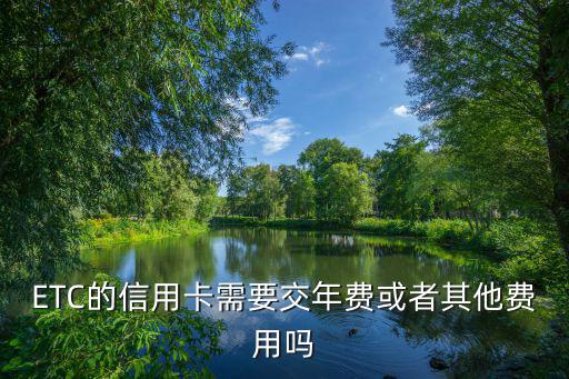 信用卡辦etc怎么收費(fèi)，辦理ETC有什么費(fèi)用