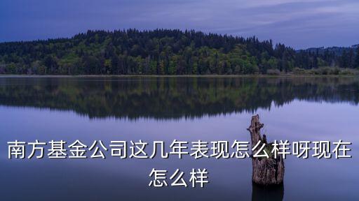 南方基金公司這幾年表現(xiàn)怎么樣呀現(xiàn)在怎么樣