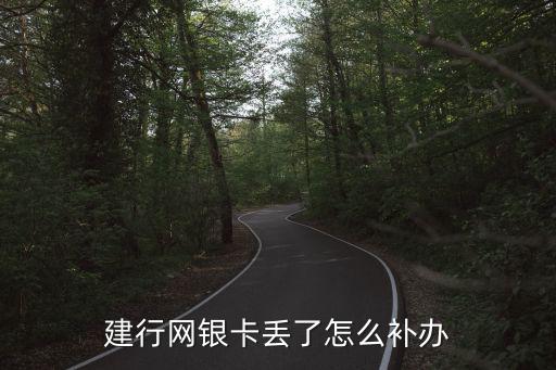 建行網(wǎng)銀卡丟了怎么補辦