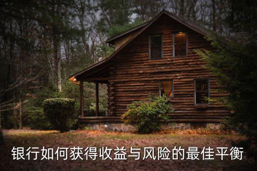 銀行如何獲得收益與風(fēng)險(xiǎn)的最佳平衡