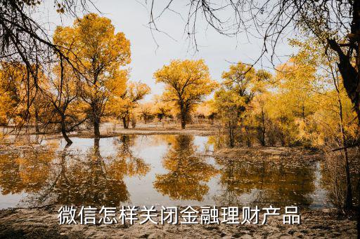 微信怎樣關(guān)閉金融理財產(chǎn)品