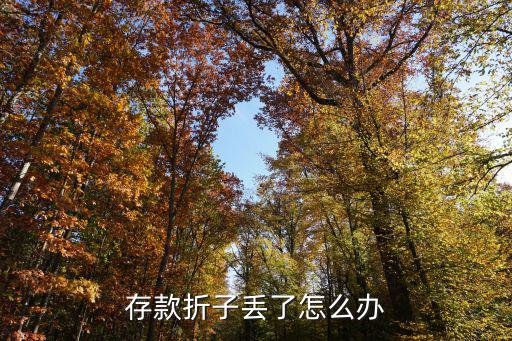 存折丟了怎么辦，存款折子丟了怎么辦