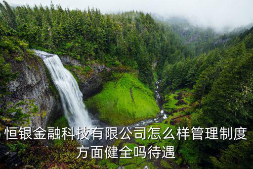 恒銀金融科技有限公司怎么樣管理制度方面健全嗎待遇