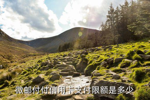 信用卡怎么微信付款限額，微郵付付信用卡支付限額是多少