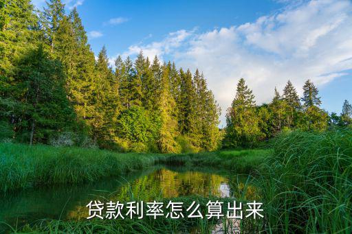 貸款利率怎么算出來