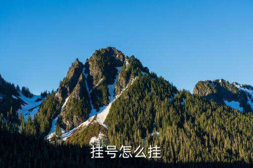 掛號怎么掛