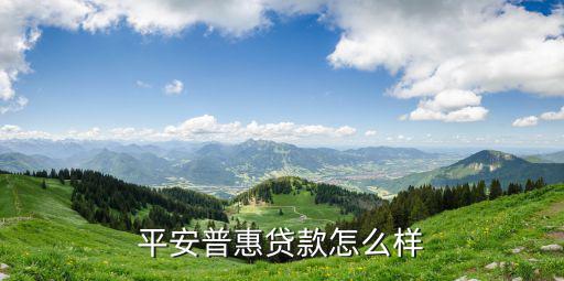平安普惠貸款怎么樣