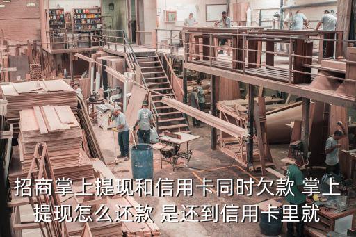 招商掌上提現(xiàn)和信用卡同時(shí)欠款 掌上提現(xiàn)怎么還款 是還到信用卡里就