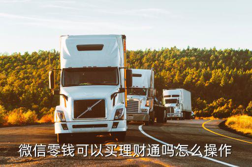 微信零錢(qián)可以買(mǎi)理財(cái)通嗎怎么操作
