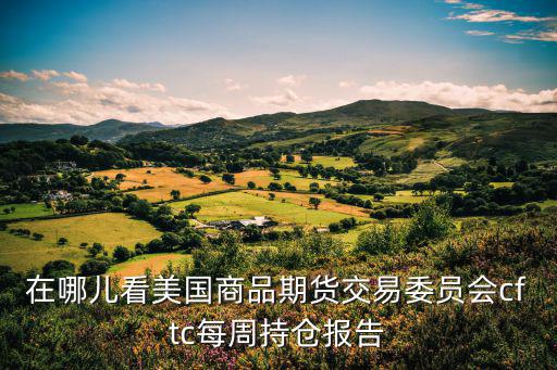 cftc持倉報告怎么看，在哪兒看美國商品期貨交易委員會cftc每周持倉報告