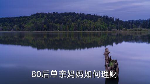 80后單親媽媽如何理財