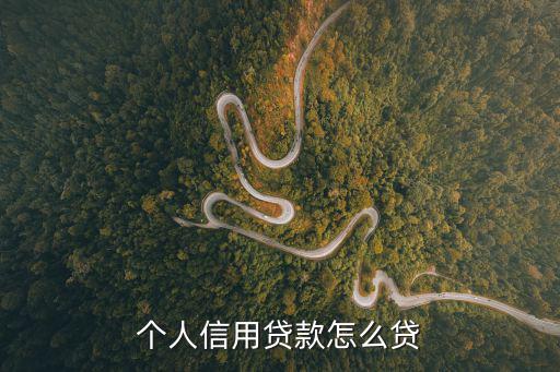 個(gè)人貸款怎么貸，貸款是怎樣貸啊要些什么東西啊