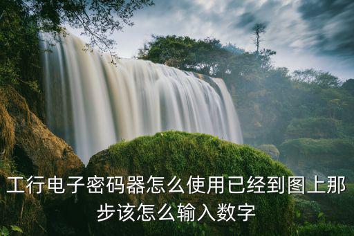 工行電子密碼器怎么使用已經(jīng)到圖上那步該怎么輸入數(shù)字