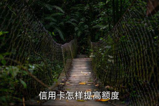 信用卡怎樣提高額度