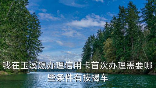 我在玉溪想辦理信用卡首次辦理需要哪些條件有按揭車