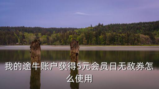 我的途牛賬戶獲得5元會員日無敵券怎么使用