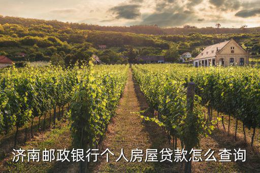 濟(jì)南郵政銀行個(gè)人房屋貸款怎么查詢(xún)