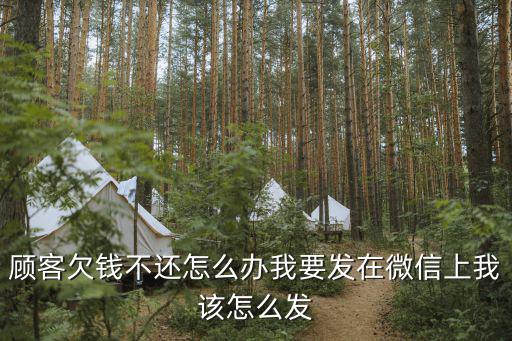顧客欠錢不還怎么辦我要發(fā)在微信上我該怎么發(fā)