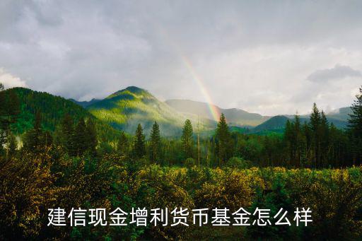 建信現(xiàn)金增利貨幣基金怎么樣