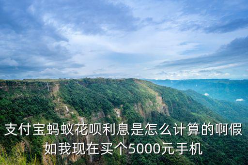 花唄的手續(xù)費(fèi)和利息怎么算的，支付寶螞蟻花唄利息是怎么計算的啊假如我現(xiàn)在買個5000元手機(jī)