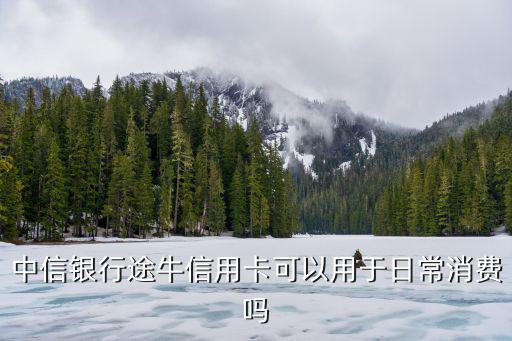 中信銀行途牛信用卡可以用于日常消費嗎