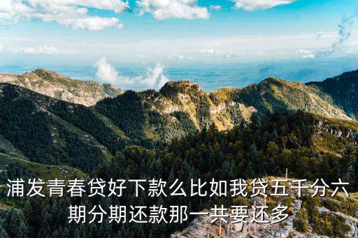 青春貸怎么樣手續(xù)費(fèi)，360借條微粒貸信用卡現(xiàn)金分期浦發(fā)青春貸這些好申請嗎要
