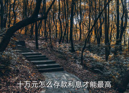 十萬元怎么存款利息才能最高