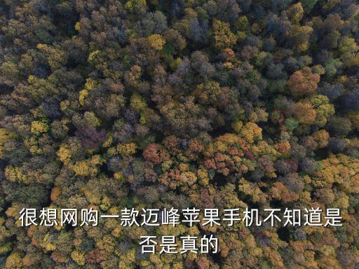  很想網(wǎng)購一款邁峰蘋果手機不知道是否是真的