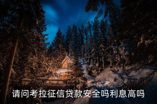 請(qǐng)問(wèn)考拉征信貸款安全嗎利息高嗎
