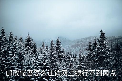 怎么注銷郵政網(wǎng)上銀行，郵政儲蓄怎么注銷網(wǎng)上銀行不到網(wǎng)點