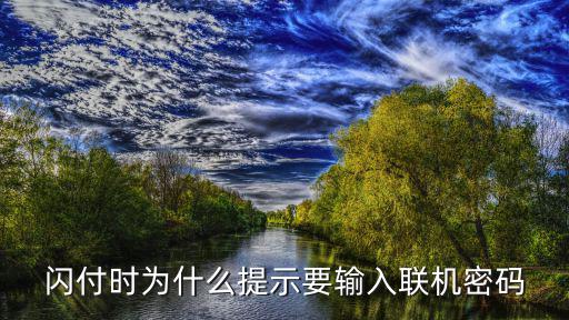 閃付時(shí)為什么提示要輸入聯(lián)機(jī)密碼