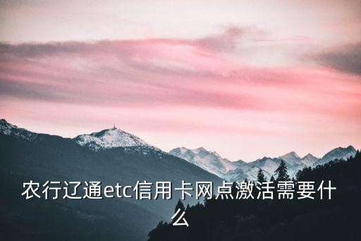 遼通etc信用卡怎么刷卡，高速etc遼通卡全國(guó)通用