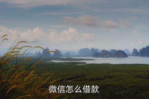微信怎么借款